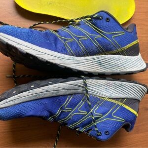 Men’s Merrell Blue and Yellow sneakers